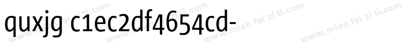 quxjg c1ec2df4654cd字体转换